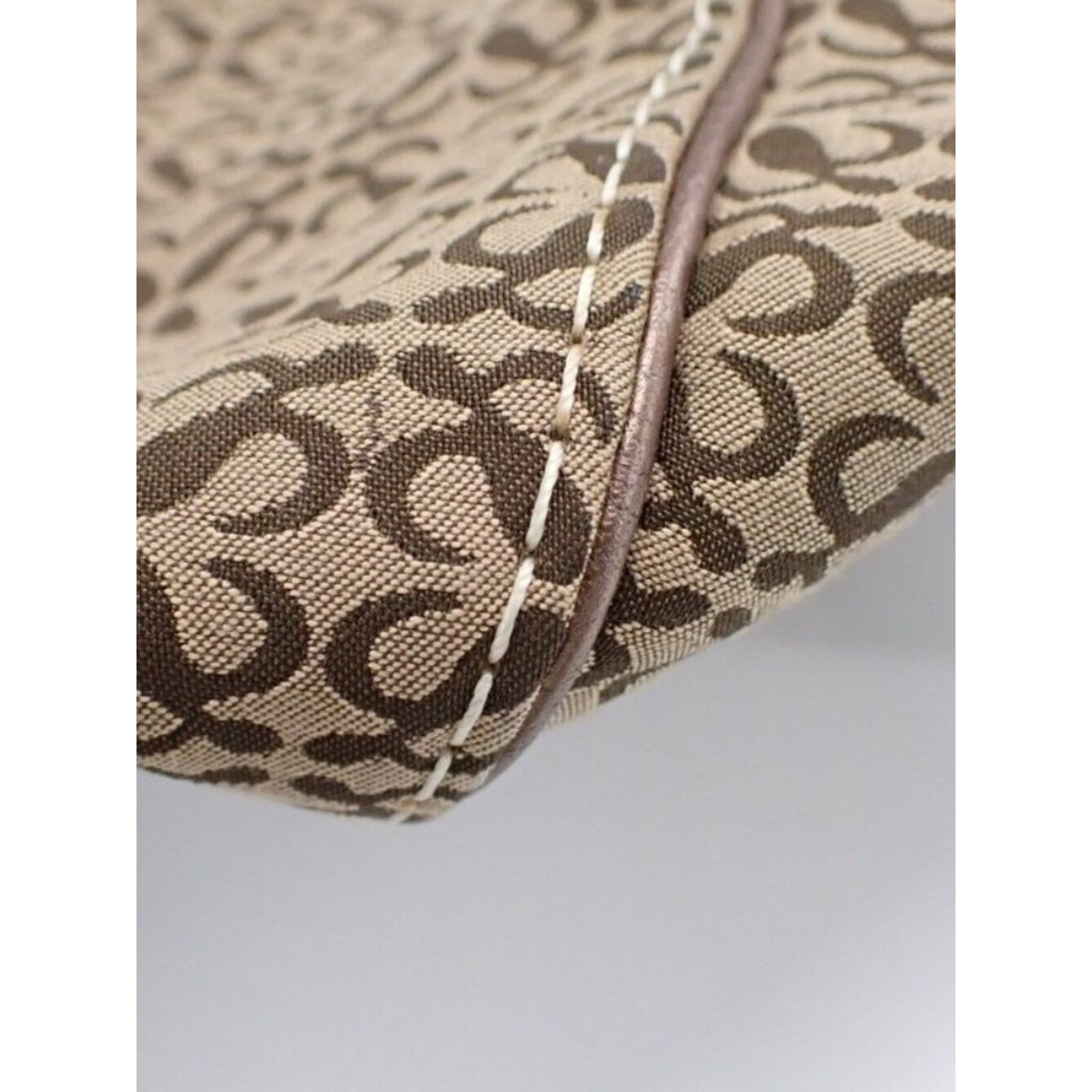 Loewe Anagram Canvas Tote Bag Brown Monogram Shoulder Bag