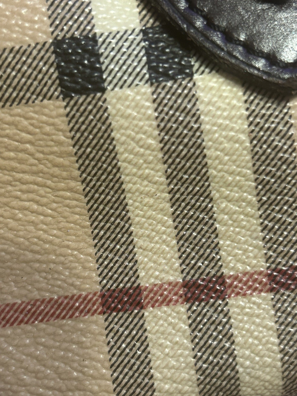 Authentic Burberry HaymarketCheck Bowling Boston Bag • Made in Italy • Vintage