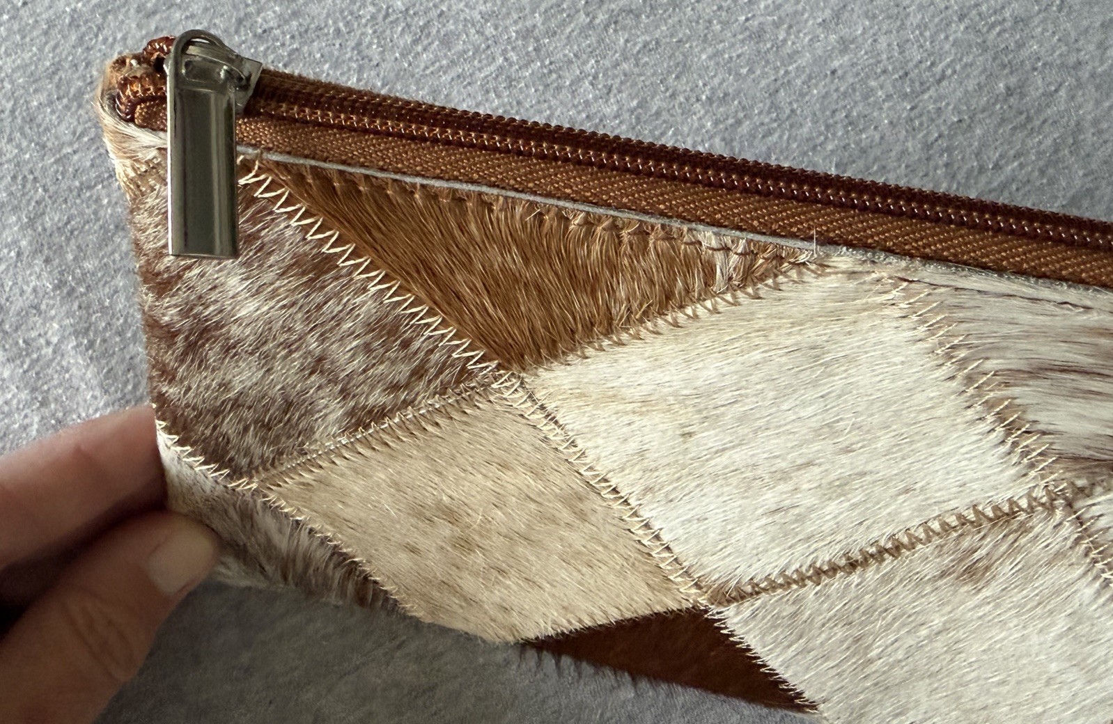 The Royal Standard Leather Suede Fur Wristlet Western Nashville Cowgirl Glam