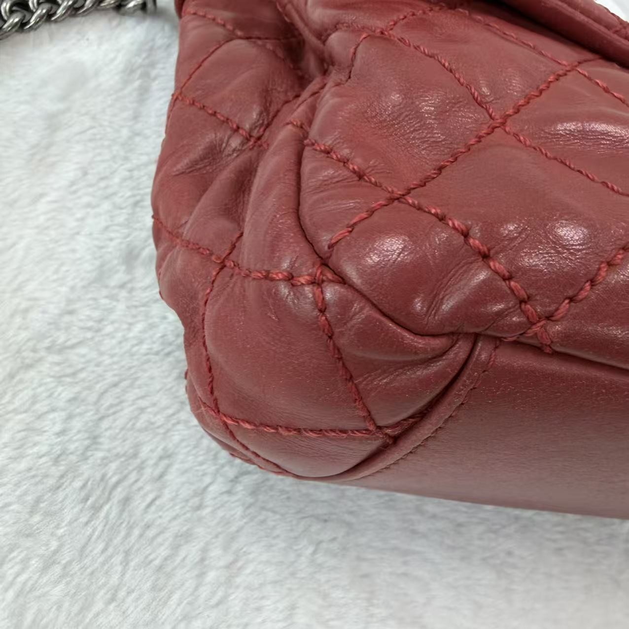 Chanel Jumbo Classic Red Lambskin Crossbody PD6933@pre-verified by eBay 26.07.09