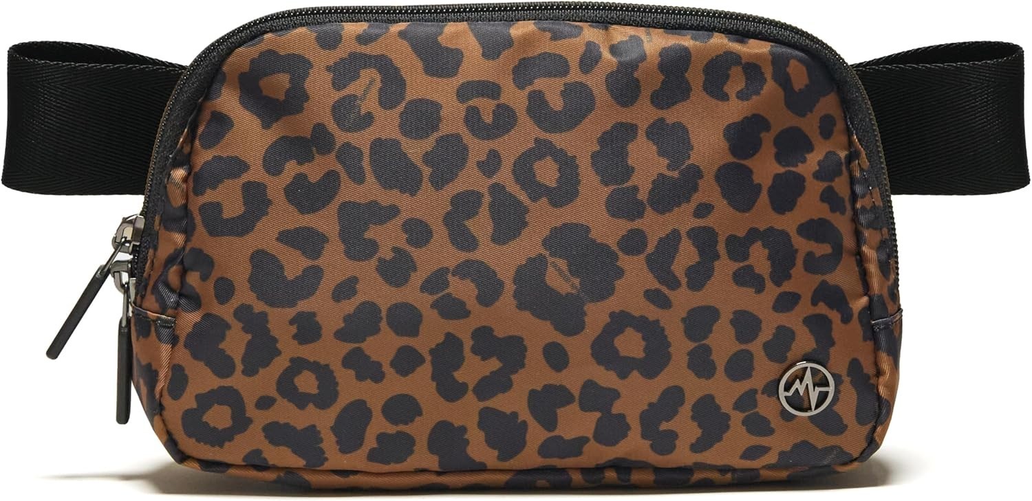 Stylish Water-Resistant Nylon Fanny Pack – 1L Two-Way Zipper Crossbody Bag