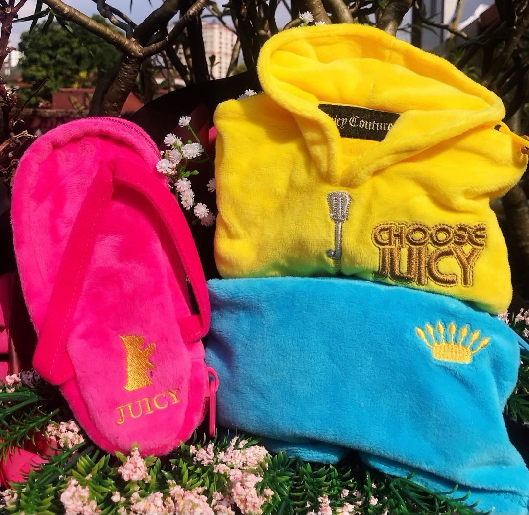 Rare Vintage Juicy Couture x McDonald’s Plush Coin Purse Set Of 3 NEW Aesthetic