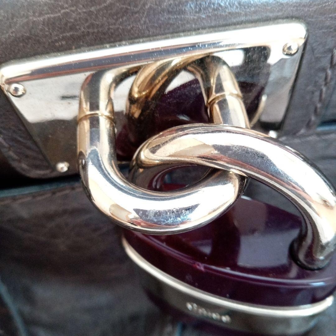 Chloé Paddington Dark Brown Tote Bag used from japan