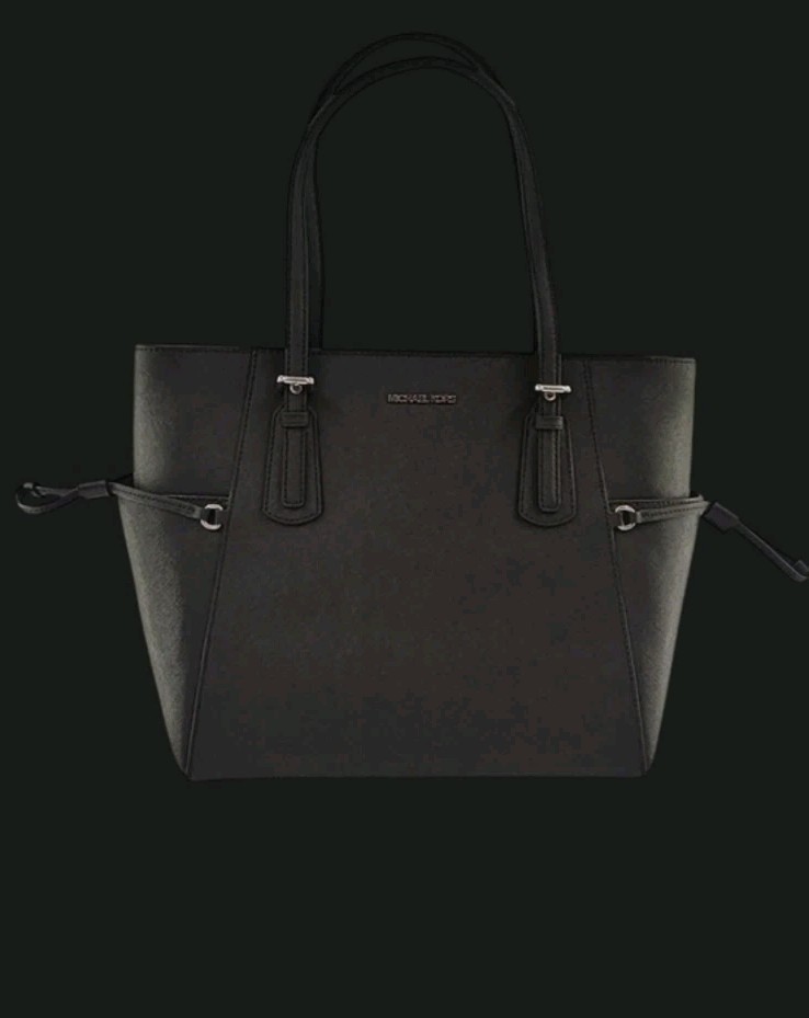 NWT Michael Kors Voyager Large Saffiano Leather Tote Bag Black Tag Not Attatched