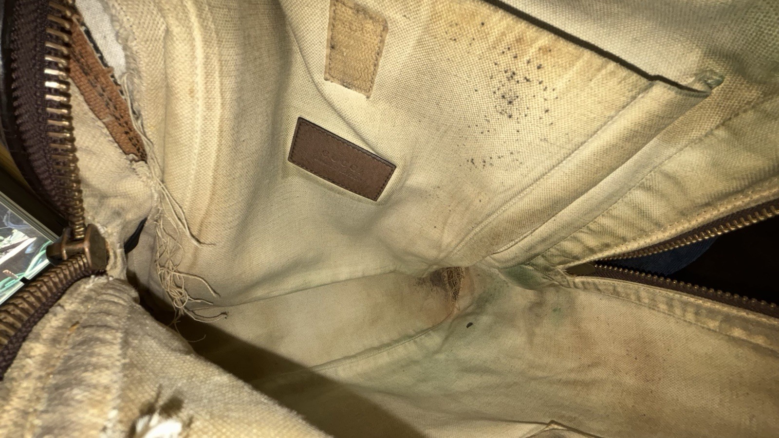 Authenticated Gucci GG Supreme Bosco 25 Backpack AS IS Use It Repair Project