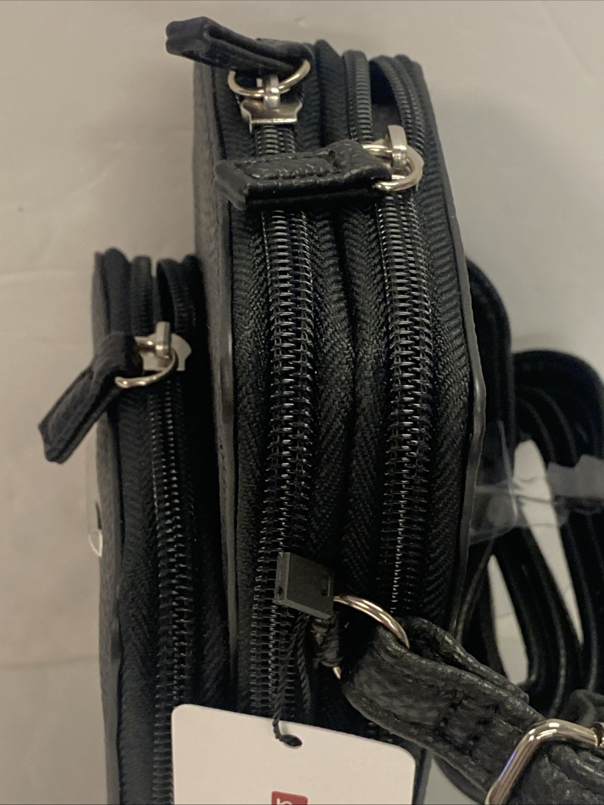 Mundi Wallet on a String , Black