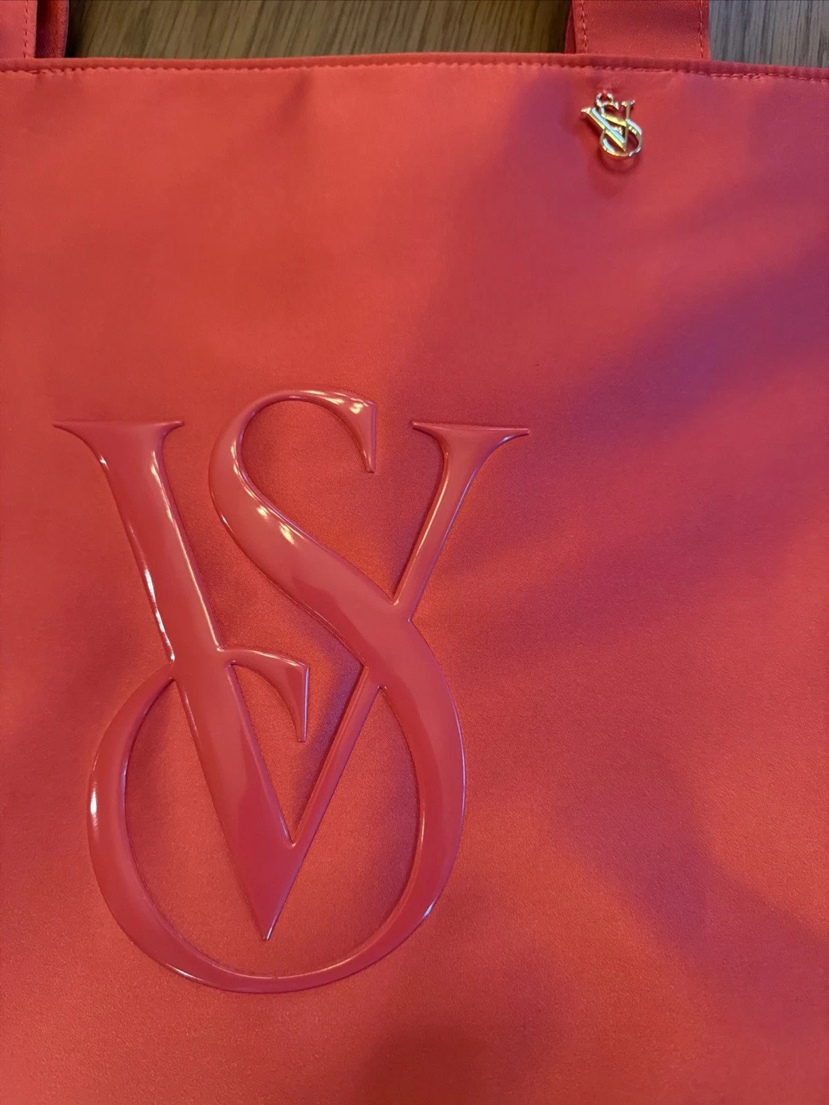 Victoria’s Secret Red Monogram Logo Weekender Tote Bag New #K1-2