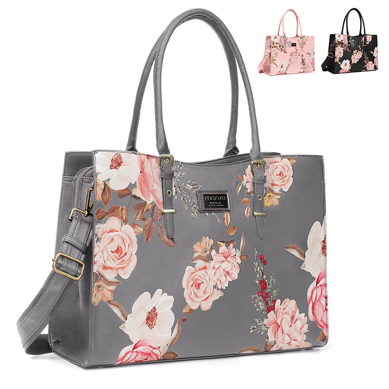 PU Leather Laptop Tote Bag for 2023 MacBook Pro 15 15.6 16 17.3 inch M1 M2 Women