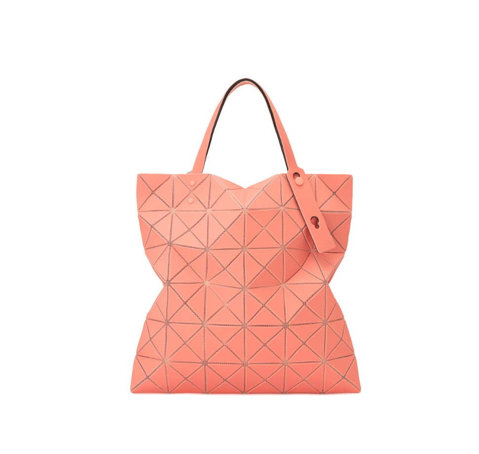 B A O Bag Leather-Like Matte Tote 2-Tone Design Soft Luster Finish Elegant