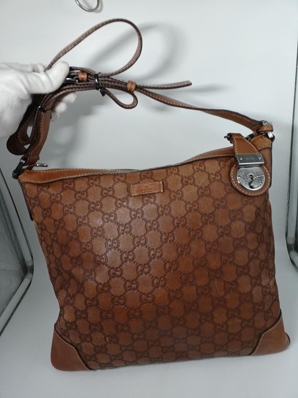 GUCCI Guccissima Shoulder 148476 Used