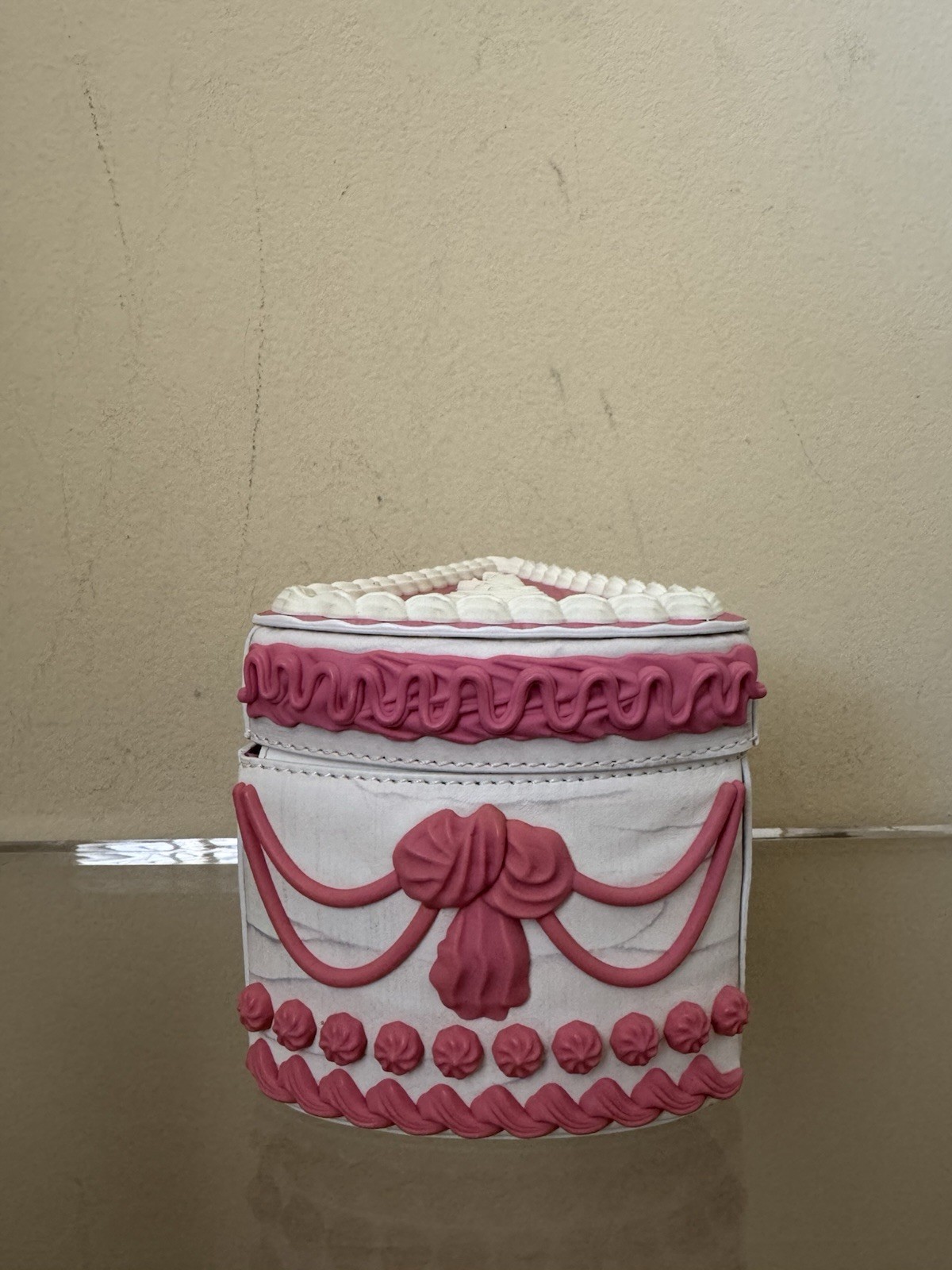 Moschino Piece Of Cake Clutch Bag Vinyl Pink