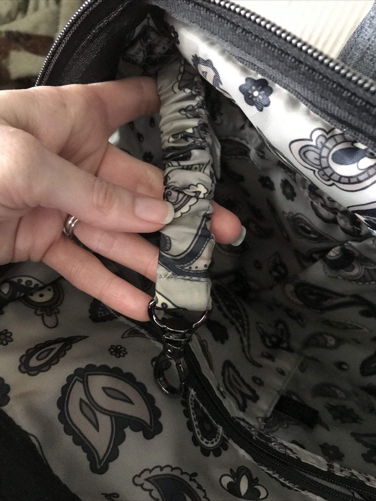 Lug Via 2 Crossbody Tote Backpack Heather Gray Detachable Adjustable Straps