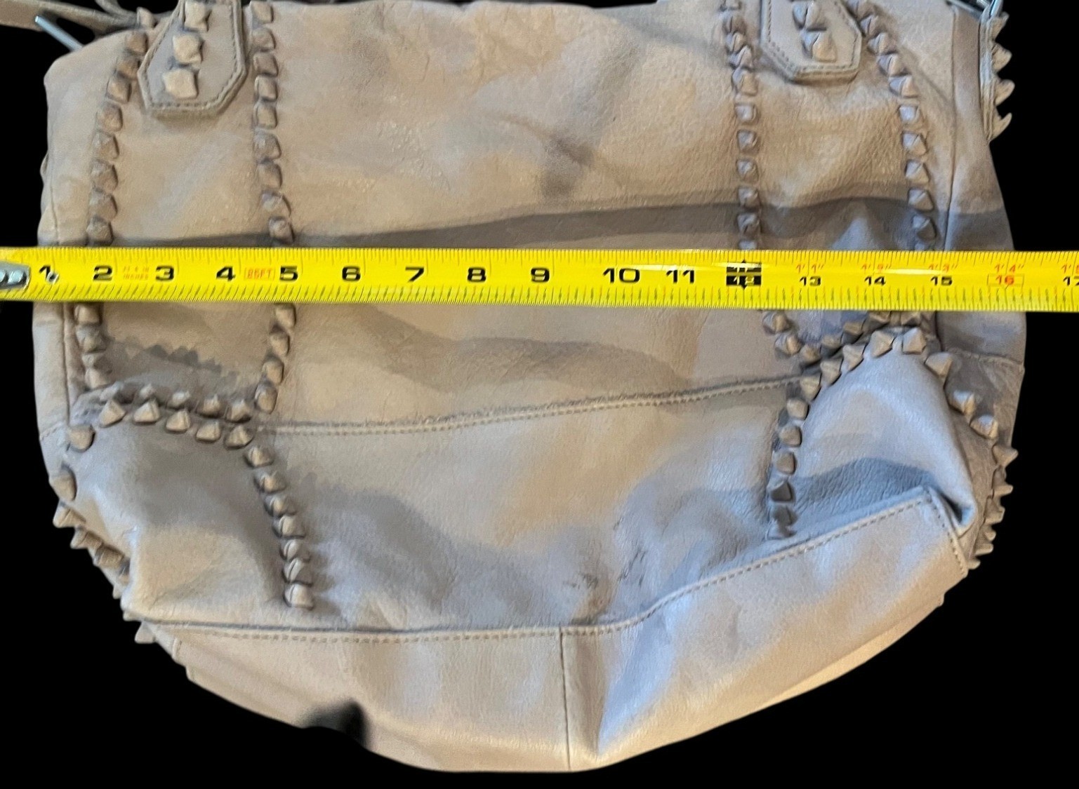 Liebeskind Double Dye Stone Leather Beige Bag Tote Large Crossbody Germany
