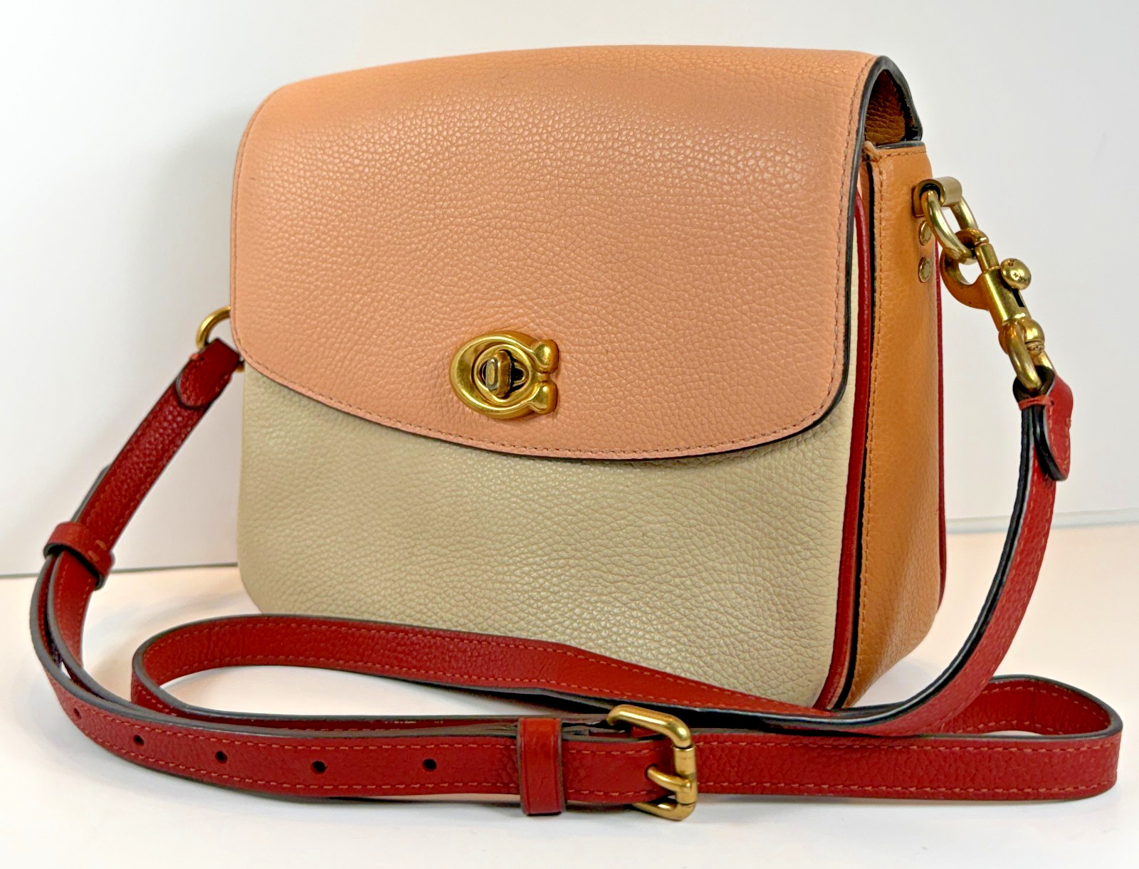 2020 Cassie Crossbody Bag 19 In Colorblock Crossbody Excellent
