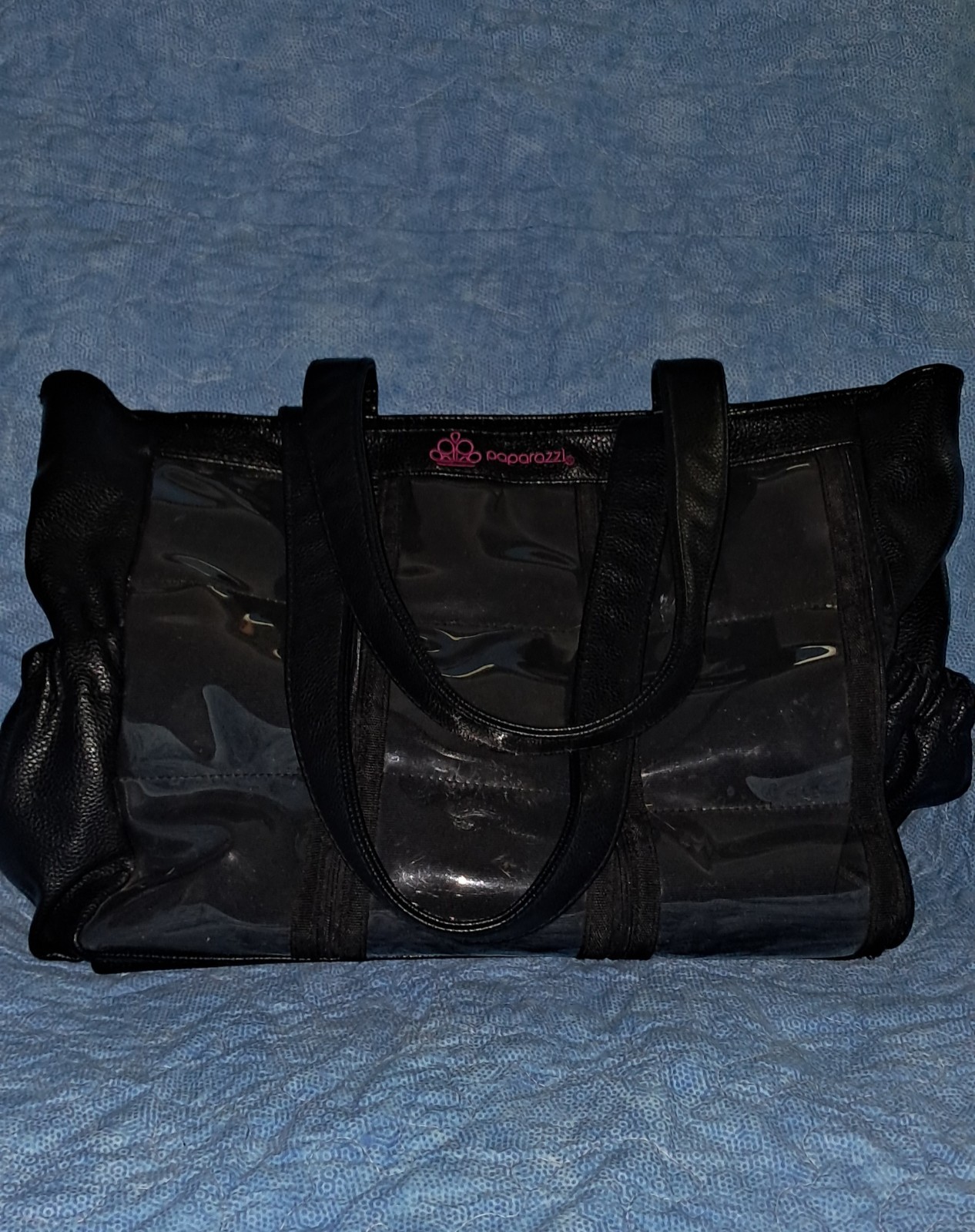 Paparazzi Jewelry Display Tote Shoulder Bling Bag Clear Window Pockets