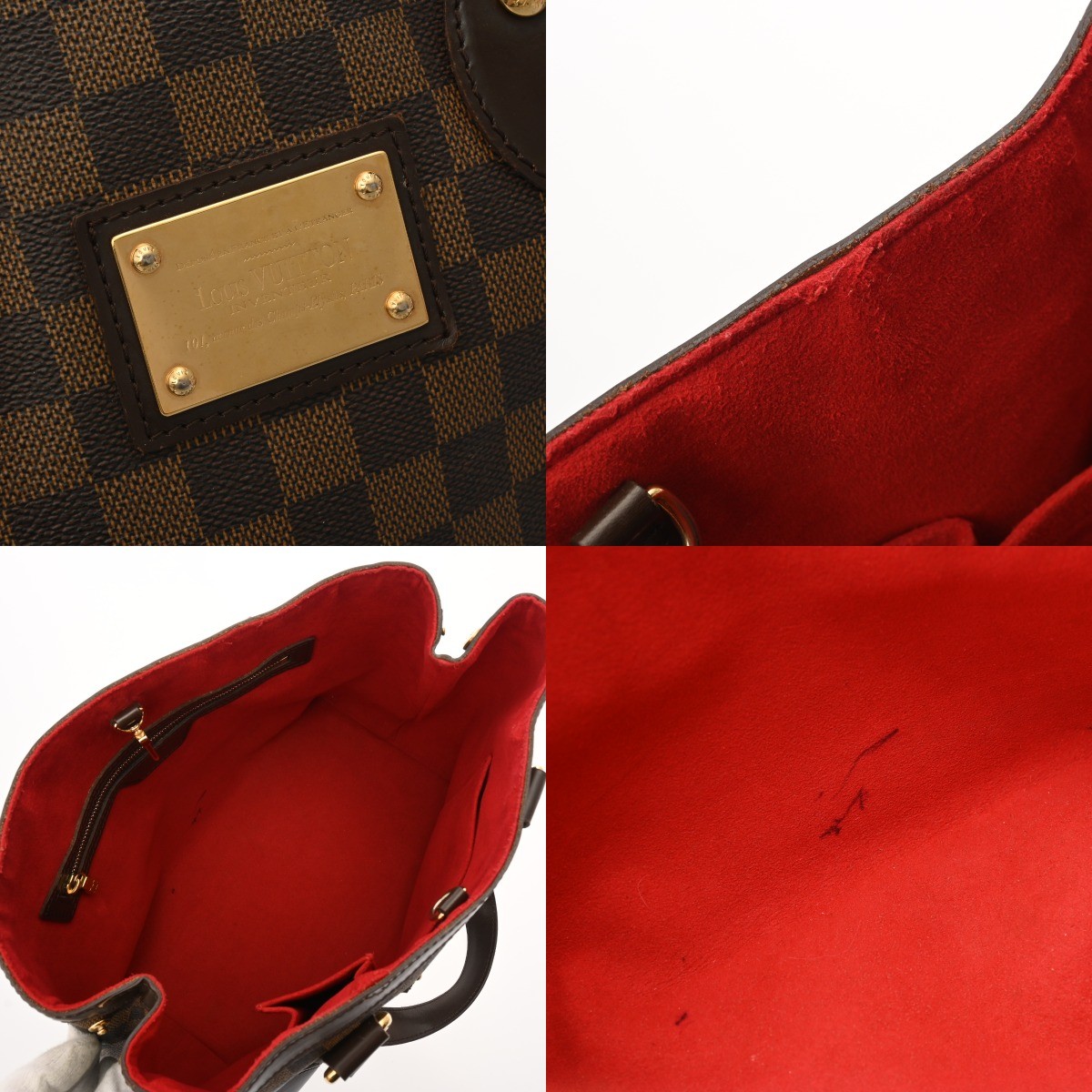 LOUIS VUITTON Hampstead PM N51205 Damier Damier canvas Ebene Women Tote Bag
