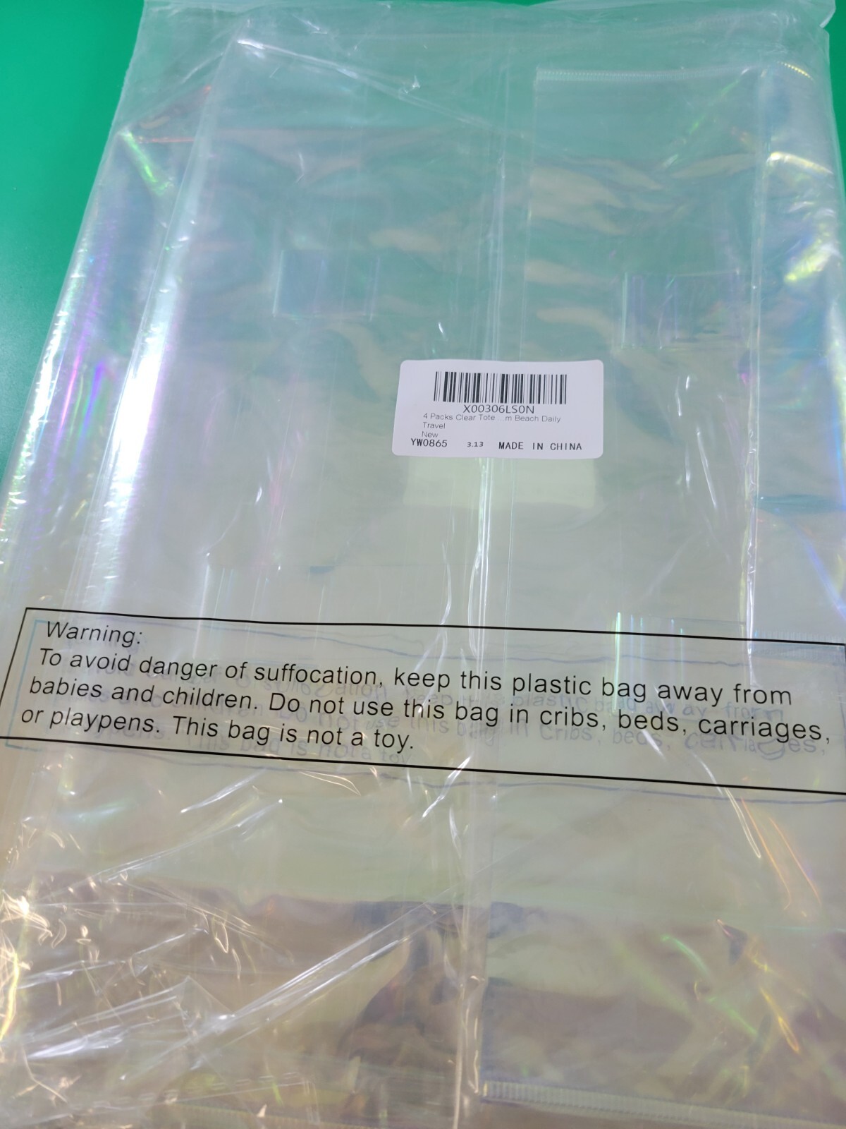 Portable Tote Bag Handbag Clear Shopping Wedding Waterproof Packaging PVC Vinyl