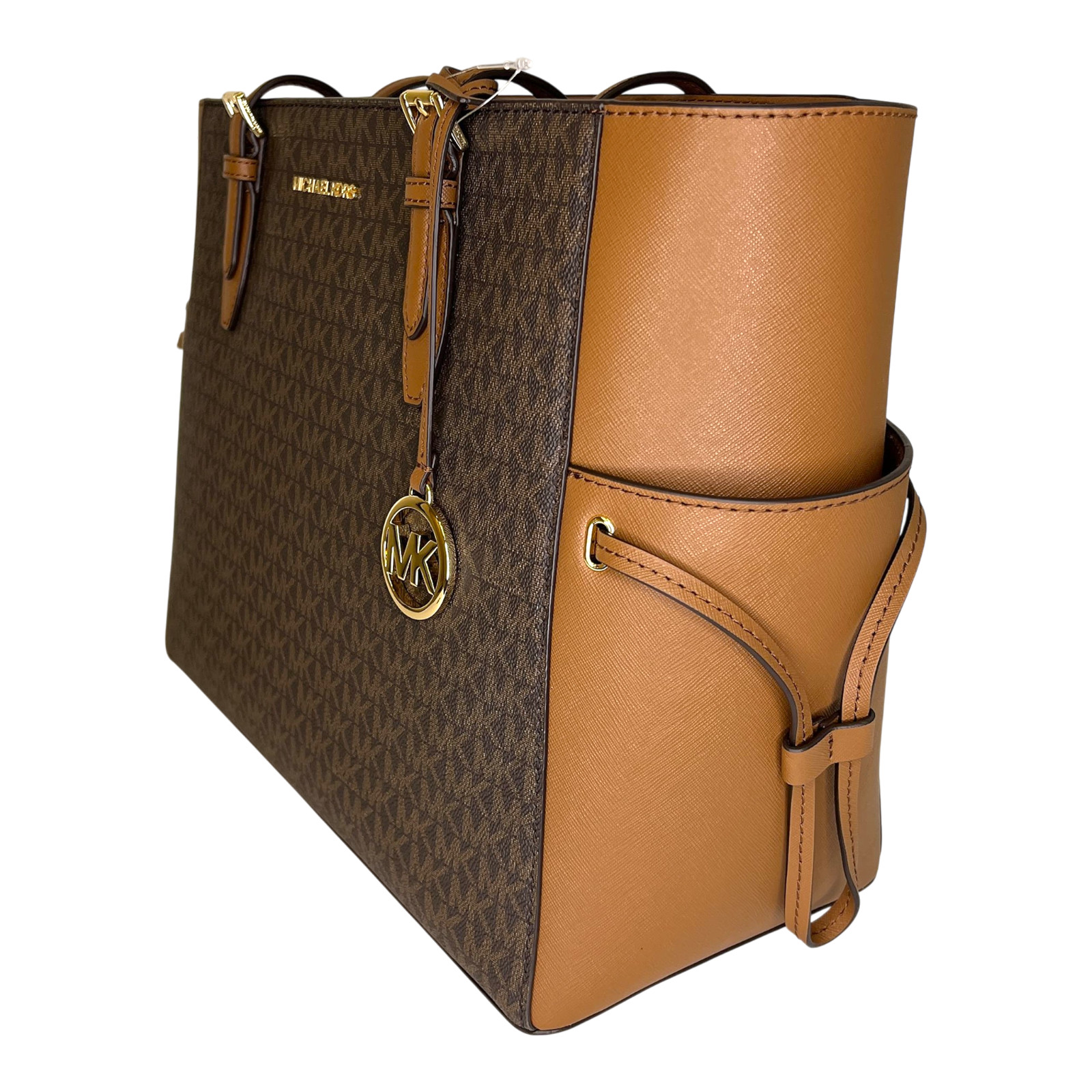 Michael Kors Gilly Large Travel Tote + Wristlet + Purse Hook – Brown – $786+