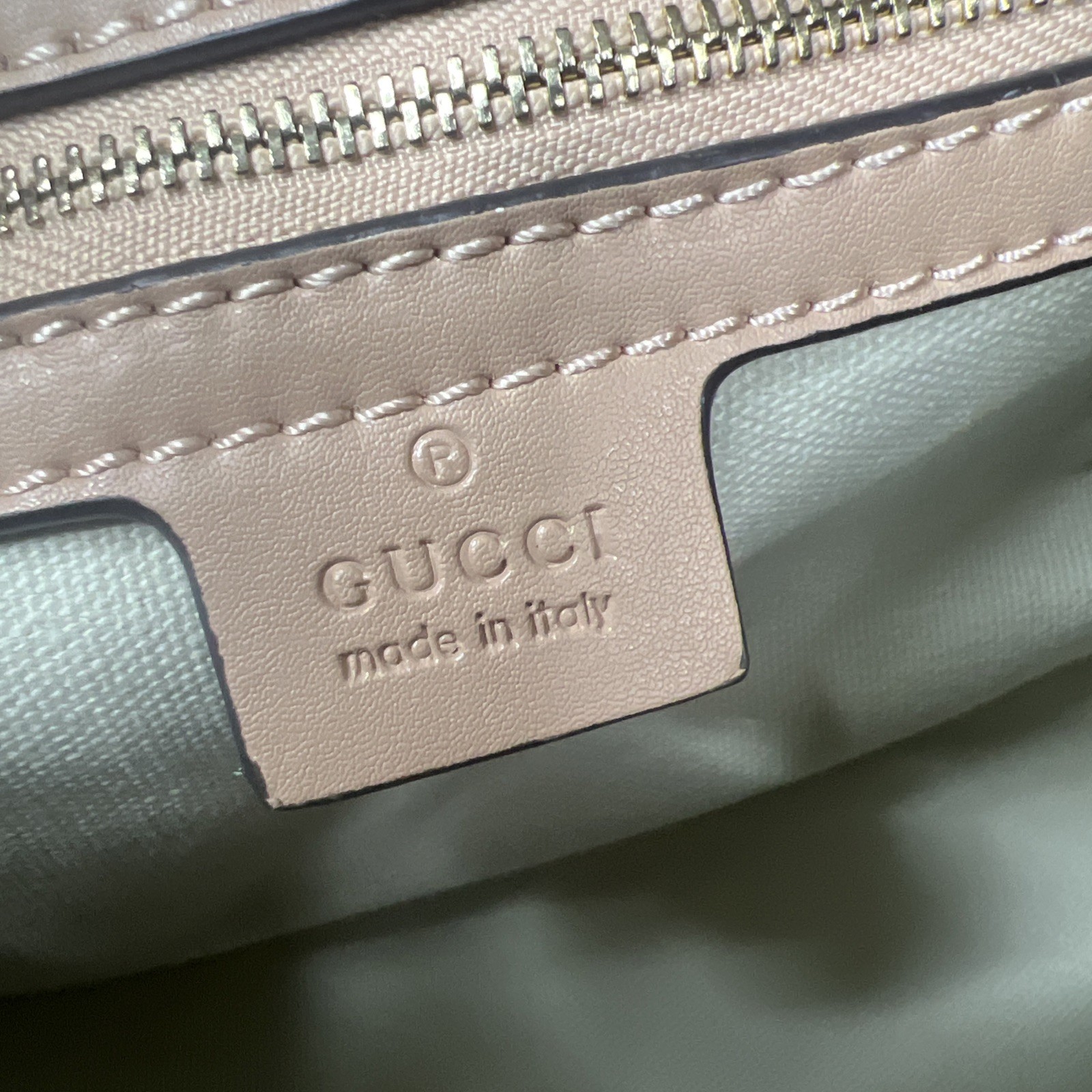 Gucci Medium GG Canvas Web Joy Boston Bag Pre-Loved Pink NO SHOULDER STRAP