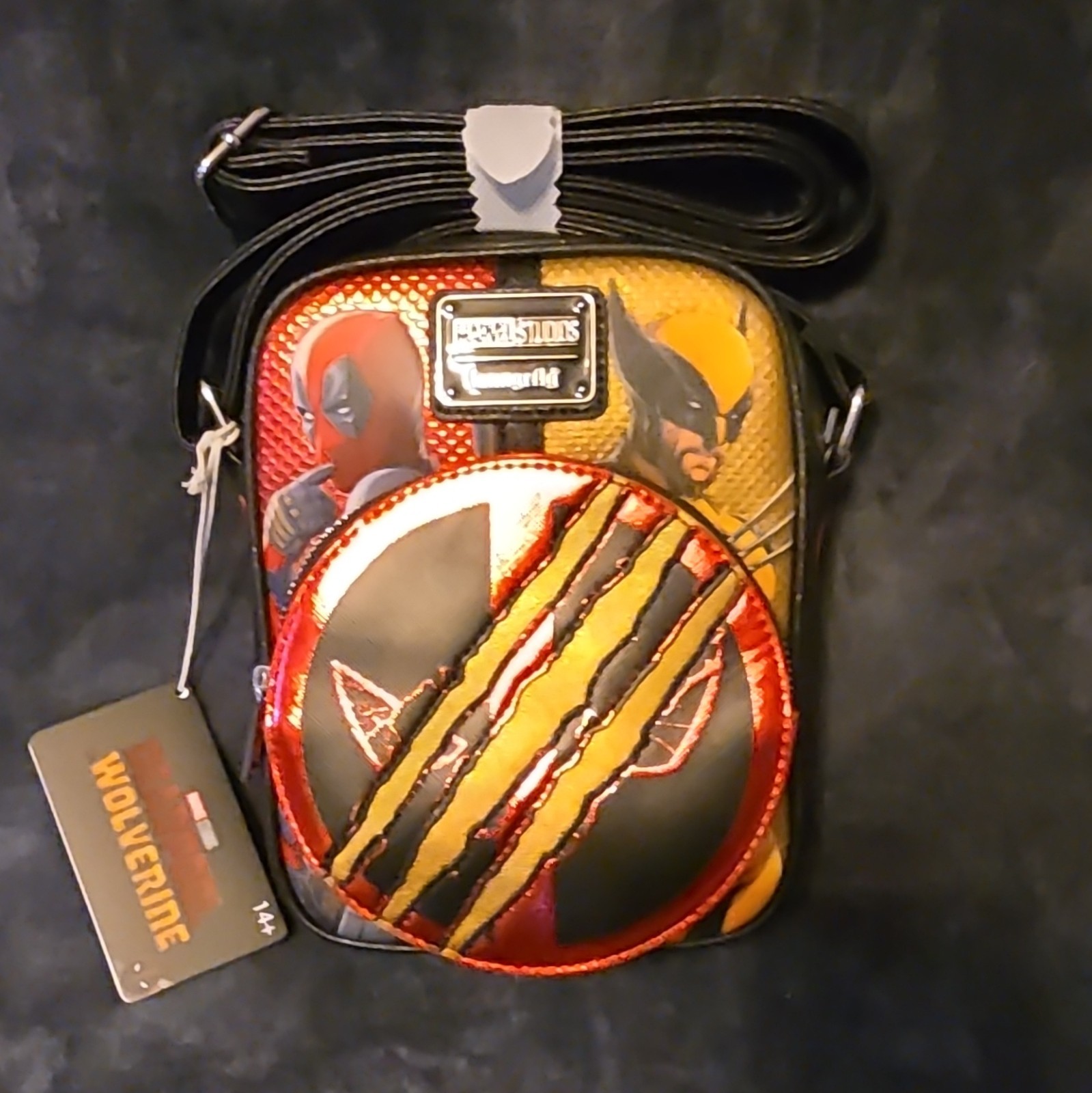 Loungefly Marvel Deadpool & Wolverine Crossbody Bag New with Tags