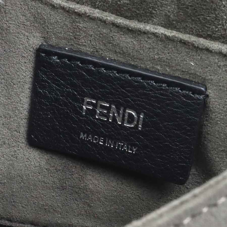 Auth FENDI Kan I Mini Shoulder Bag Red Leather/Metal – h31407a