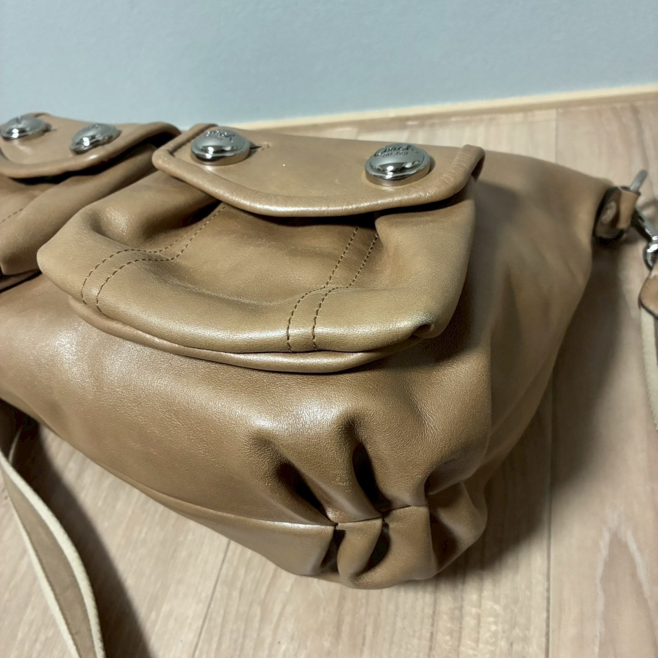 COACH Poppy Double Pocket 2Way Shoulder Bag w/ Horse Charm Y2K Archive