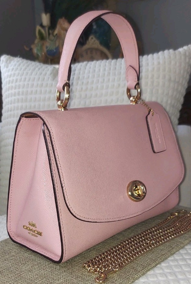 Coach Tilly Satchel Crossbody in Powder Pink