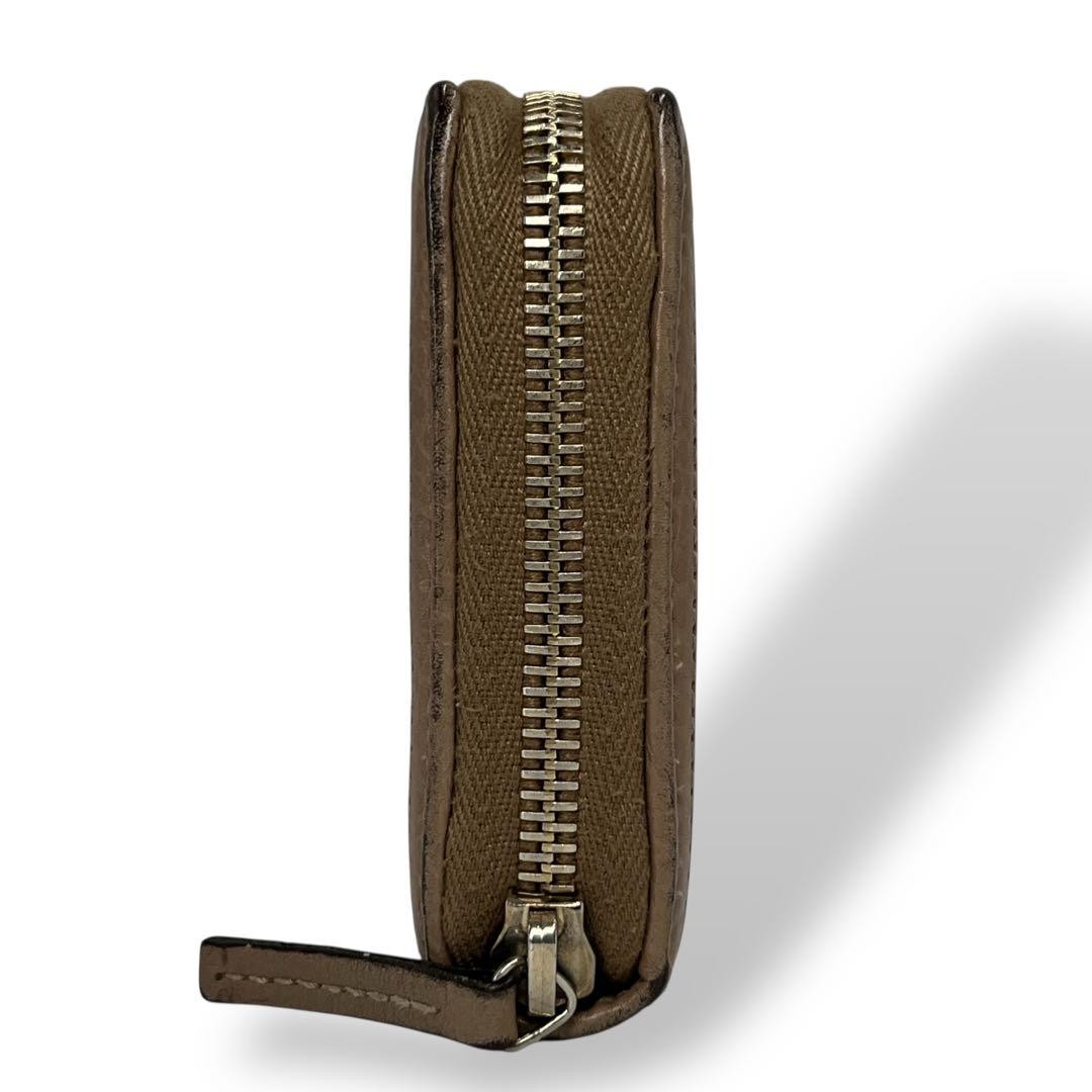 Gucci long Wallet zip around bamboo ribbon beige excellent gift F/S