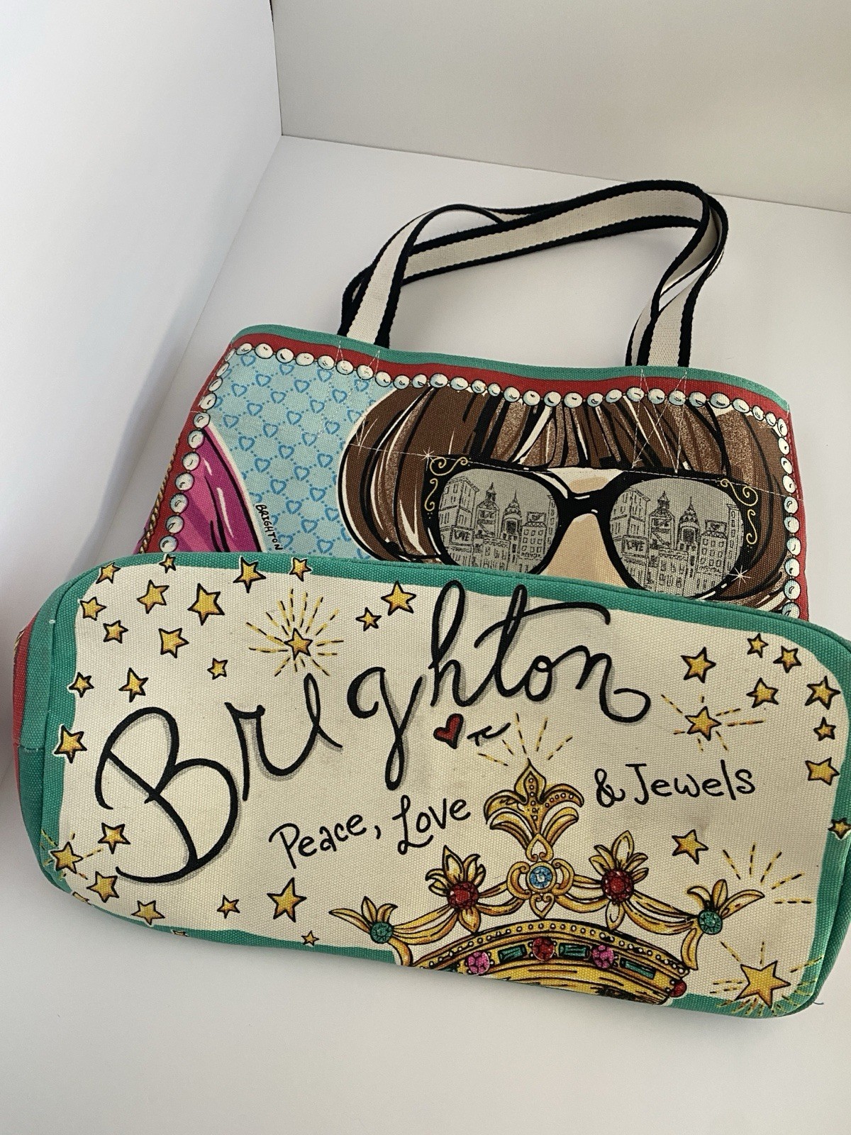 Brighton Tote Bag Canvas Print Summer Beach