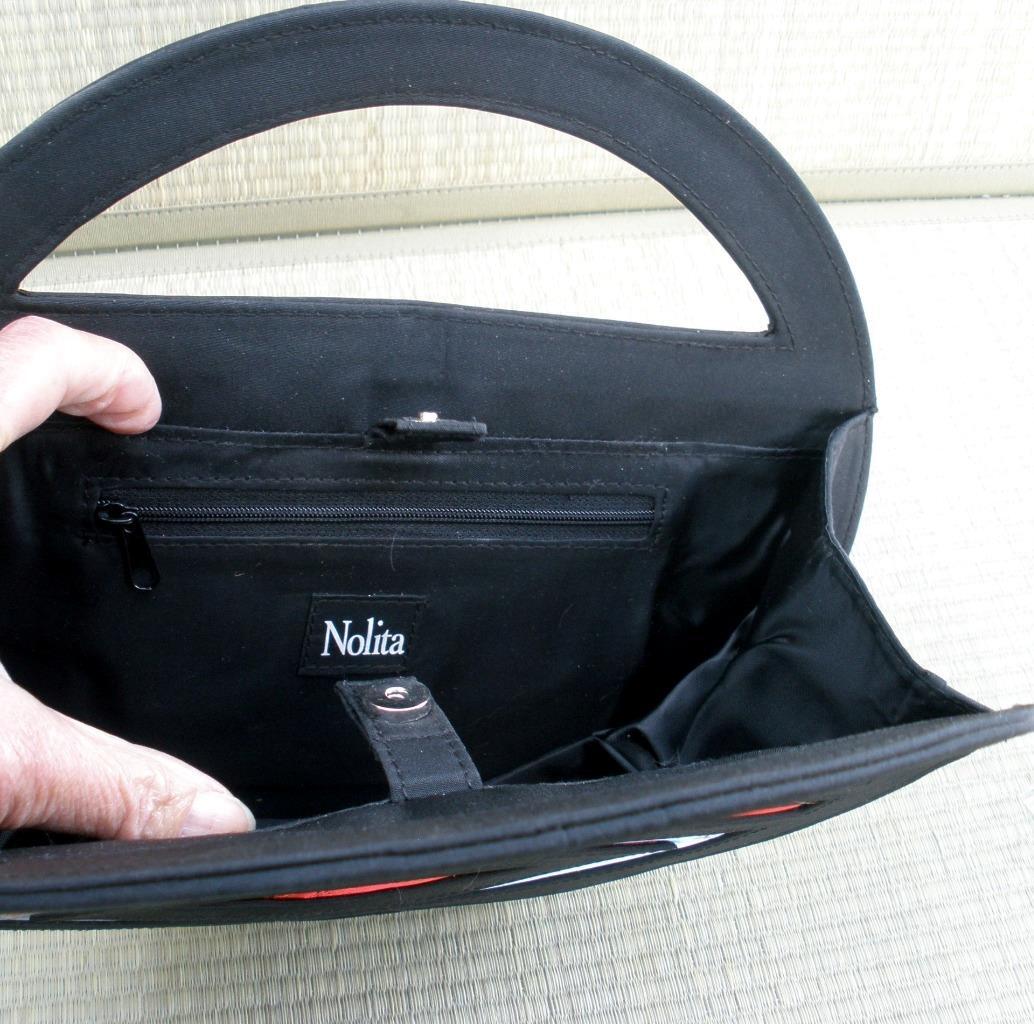Vintage NOLITA Asian Design Circular Chinese Embroidery Silk Purse Evening