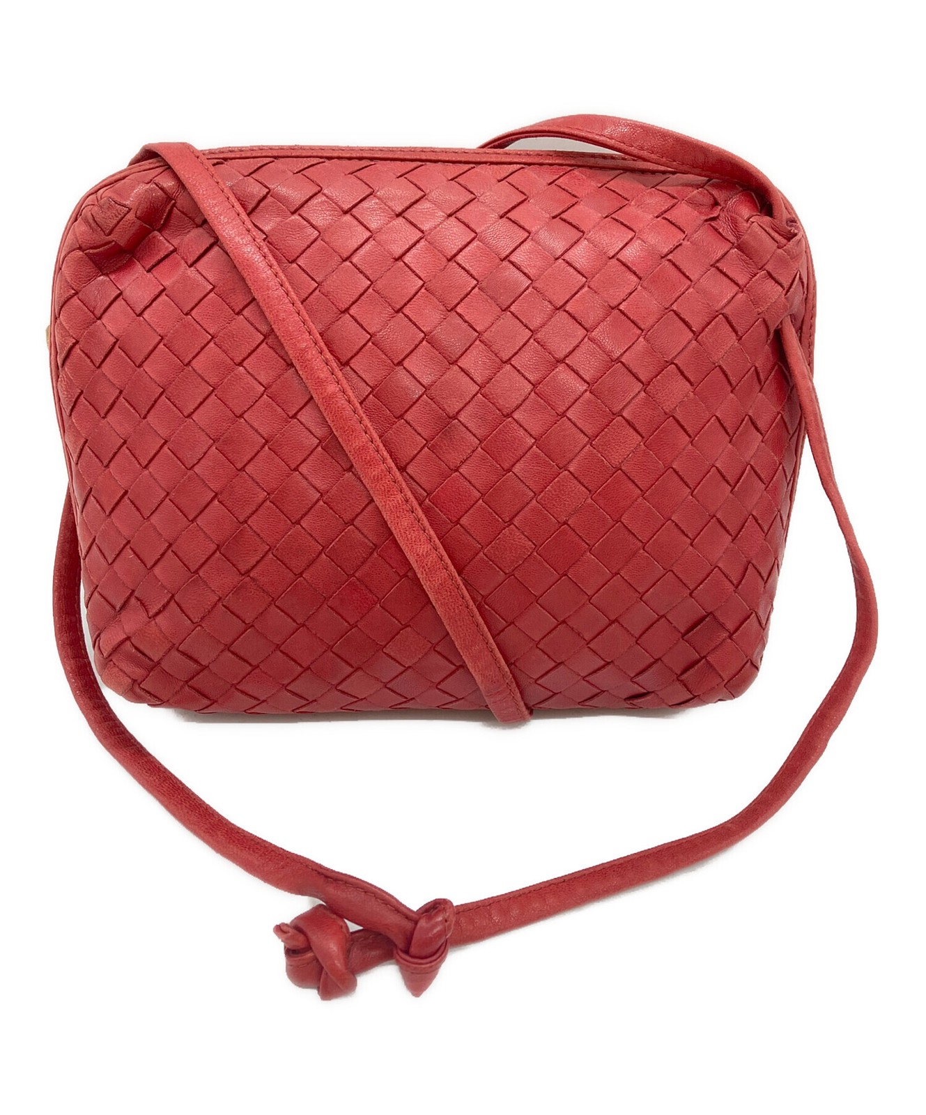 BOTTEGA VENETA Shoulder bag Red Authentic From Japan