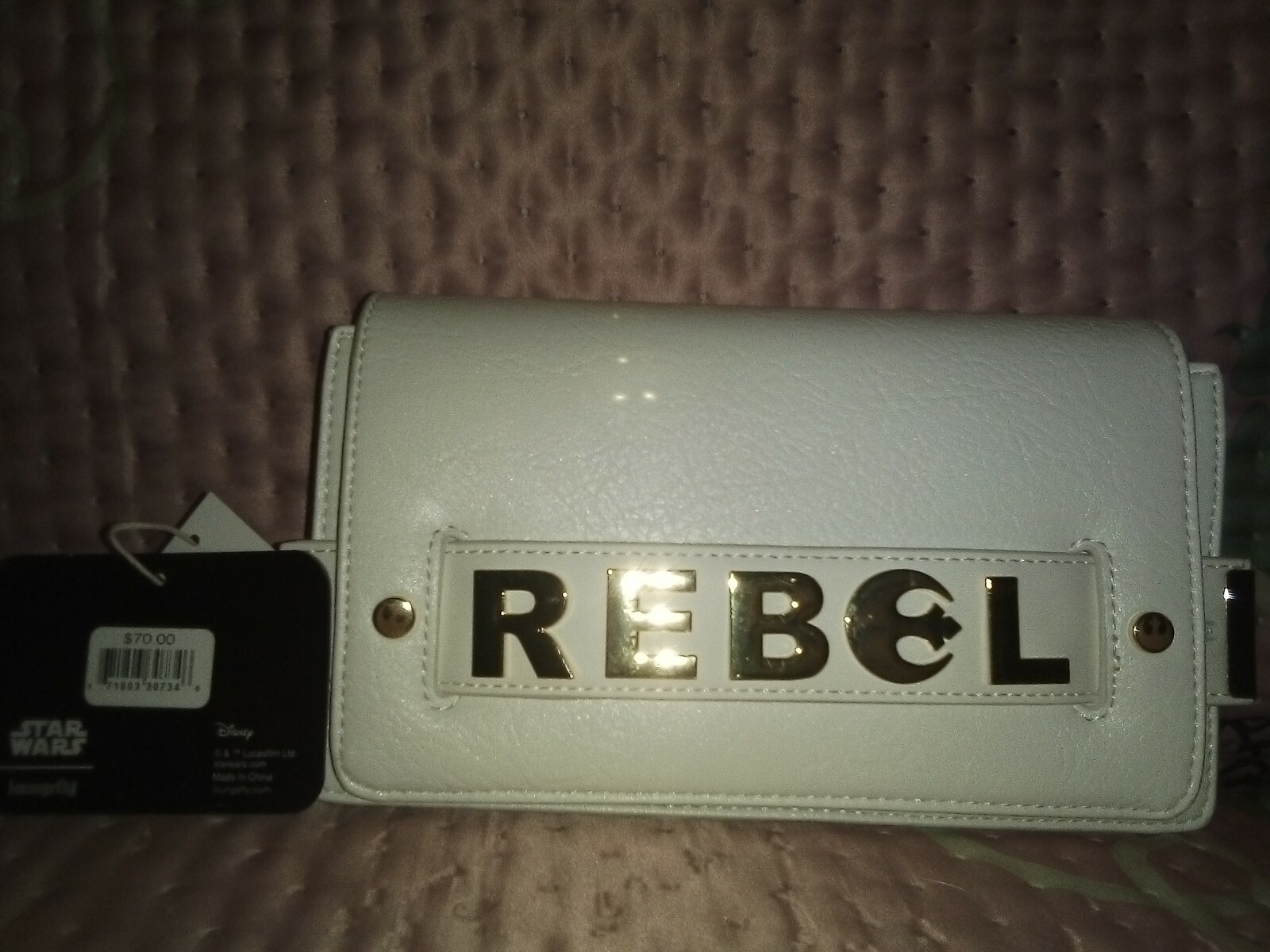 Loungefly Disney Star Wars Rebel White Purse Handbag