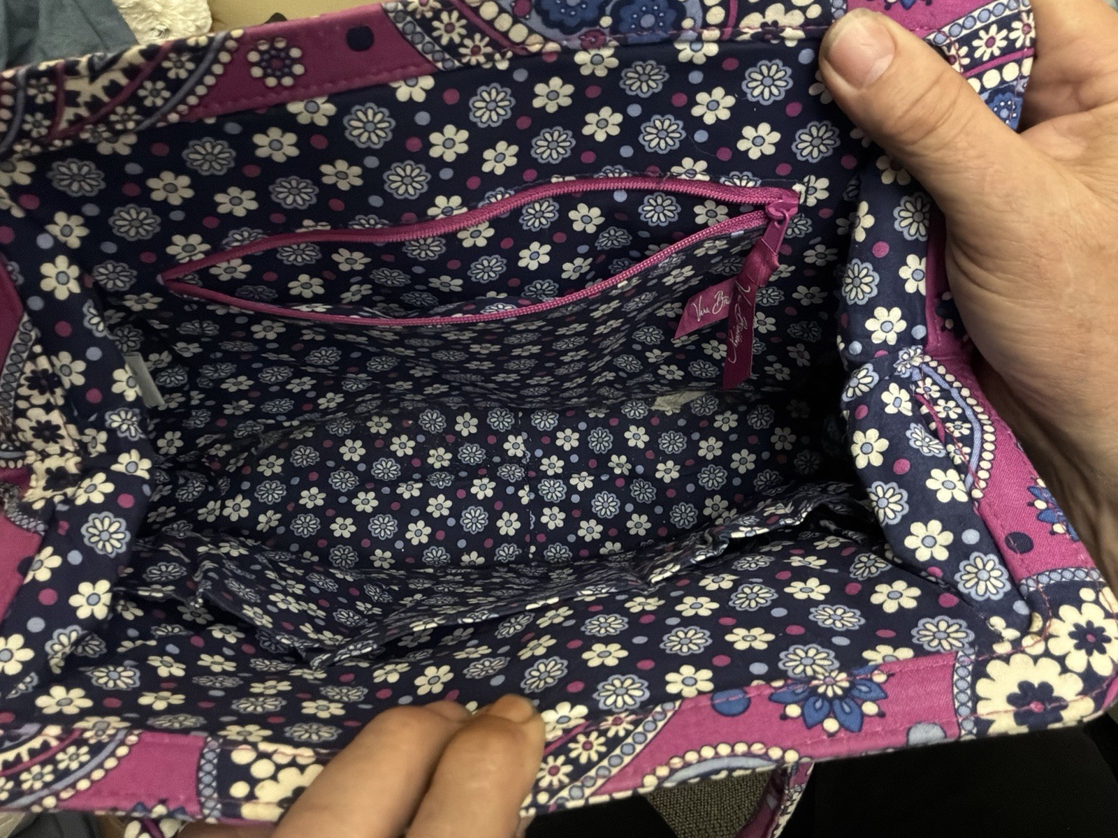 Vera Bradley Boysenberry Frame Shoulder Bag Magnetic Closure Purse