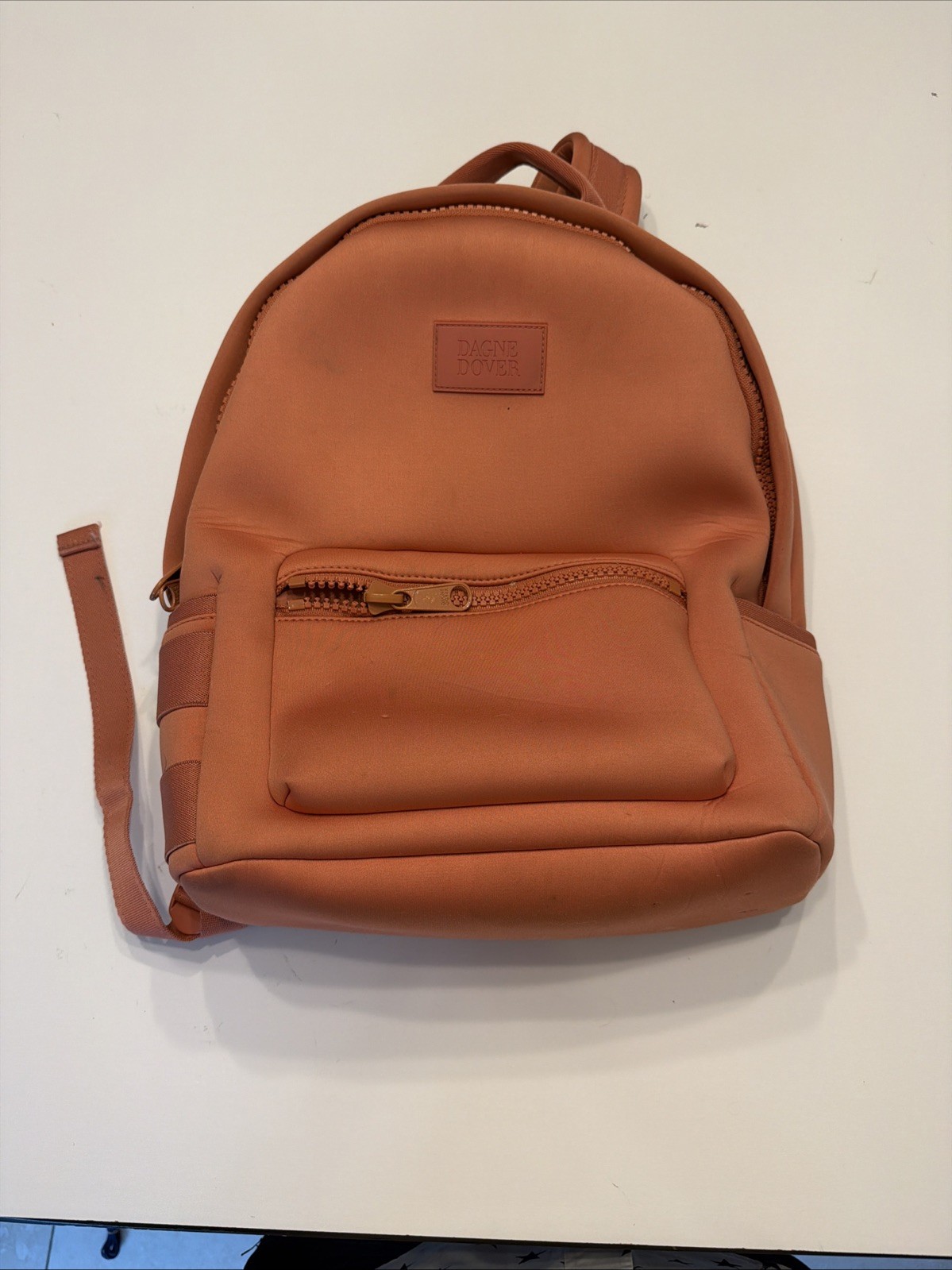Dagne Dover Neoprene Backpack, Medium Peach Color