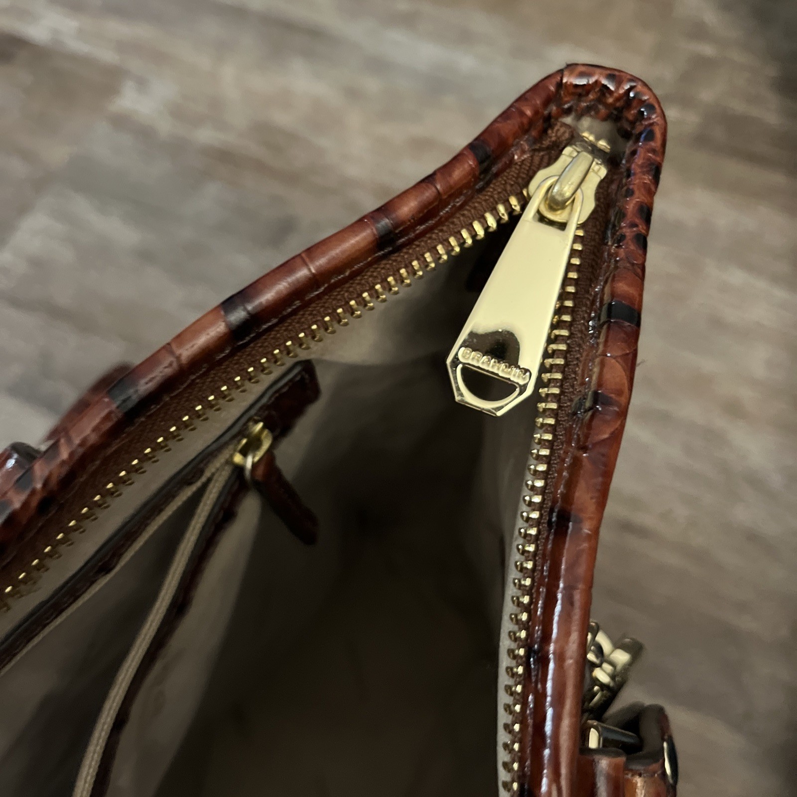 Brahmin Pecan Brown Melbourne Leather Asher Tote Bag NWT