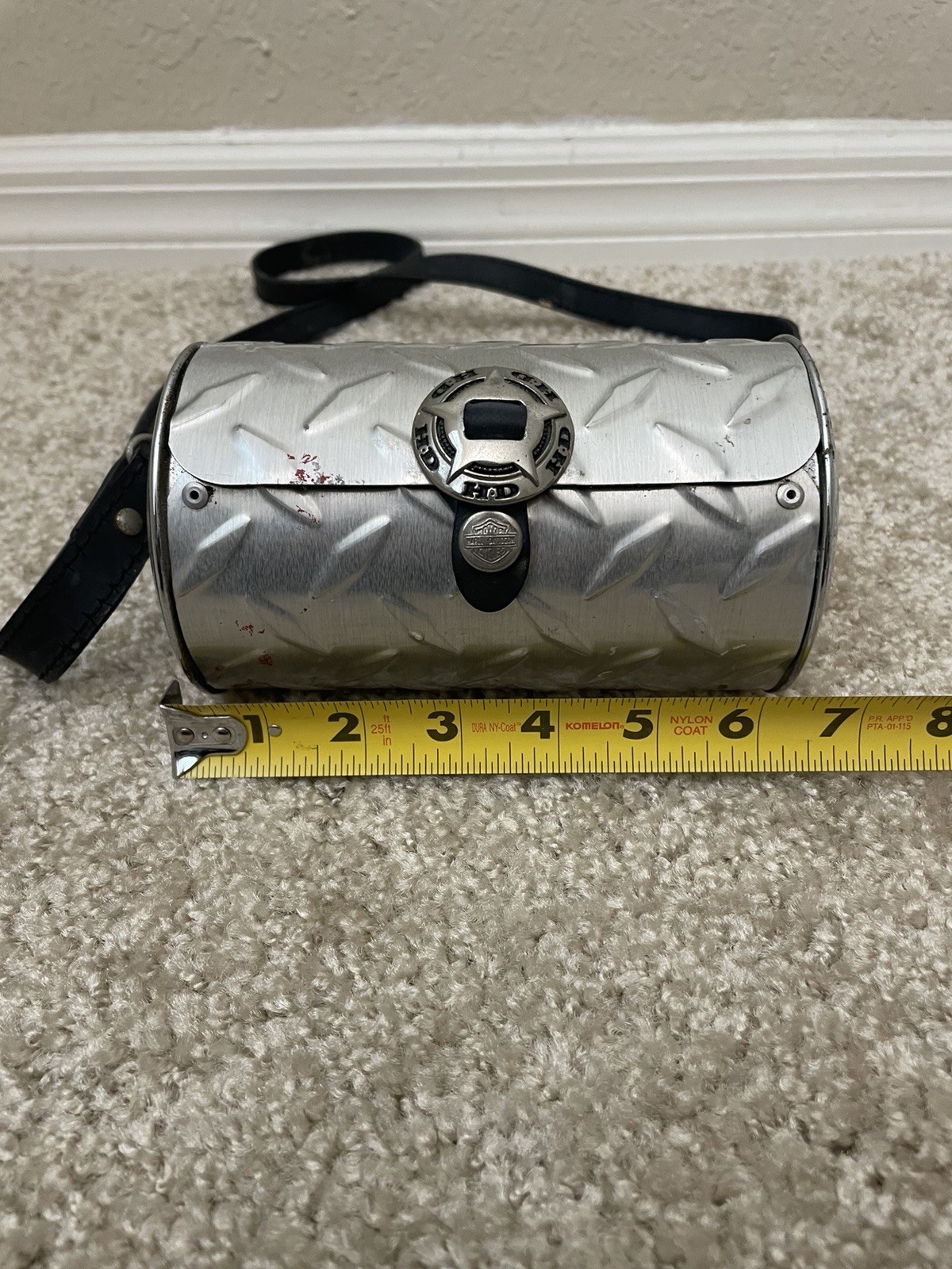 Harley Davidson Chrome Metal Hand Bag Purse Rare HTF