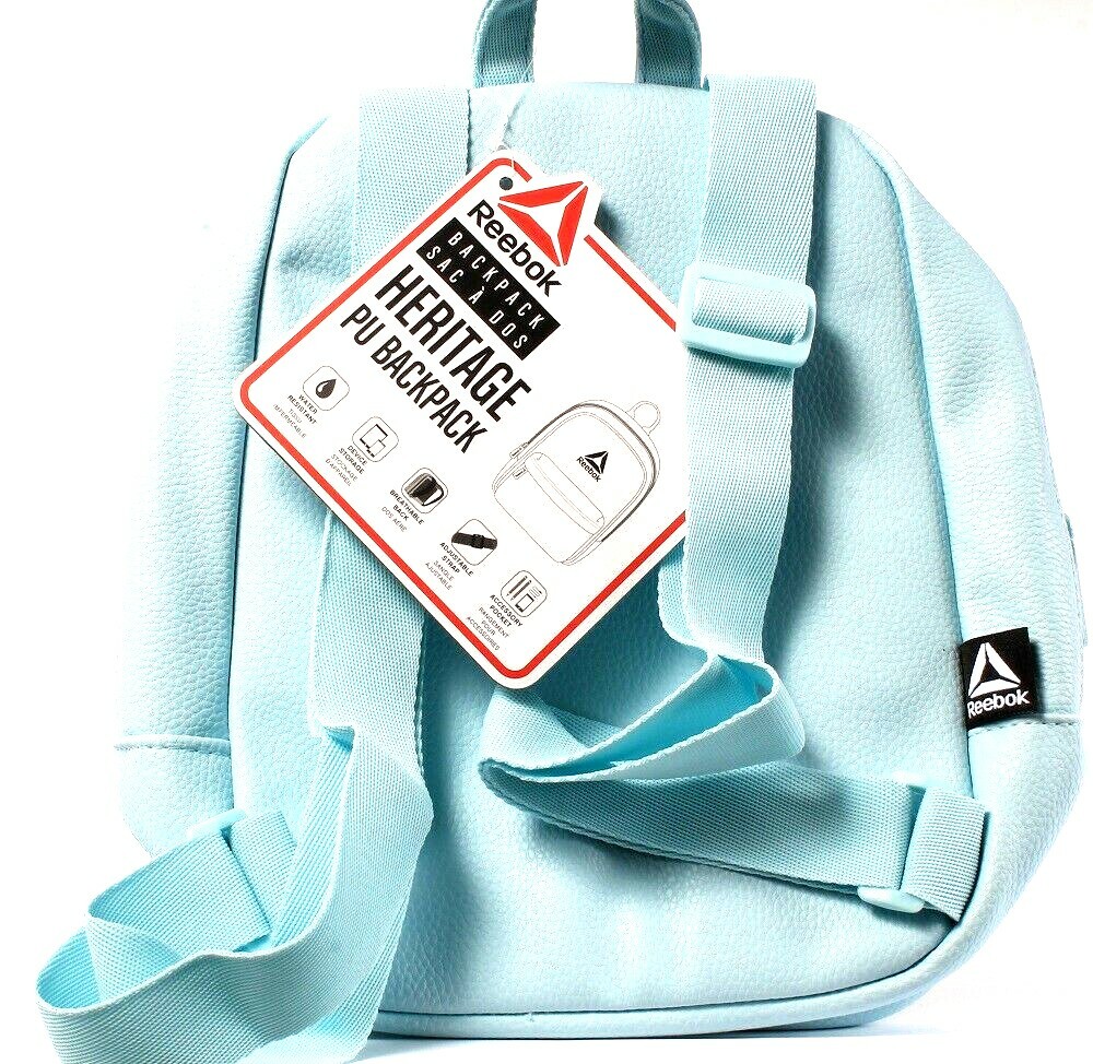 1 Count Reebok International Heritage PU Water Resistant Breathable Backpack