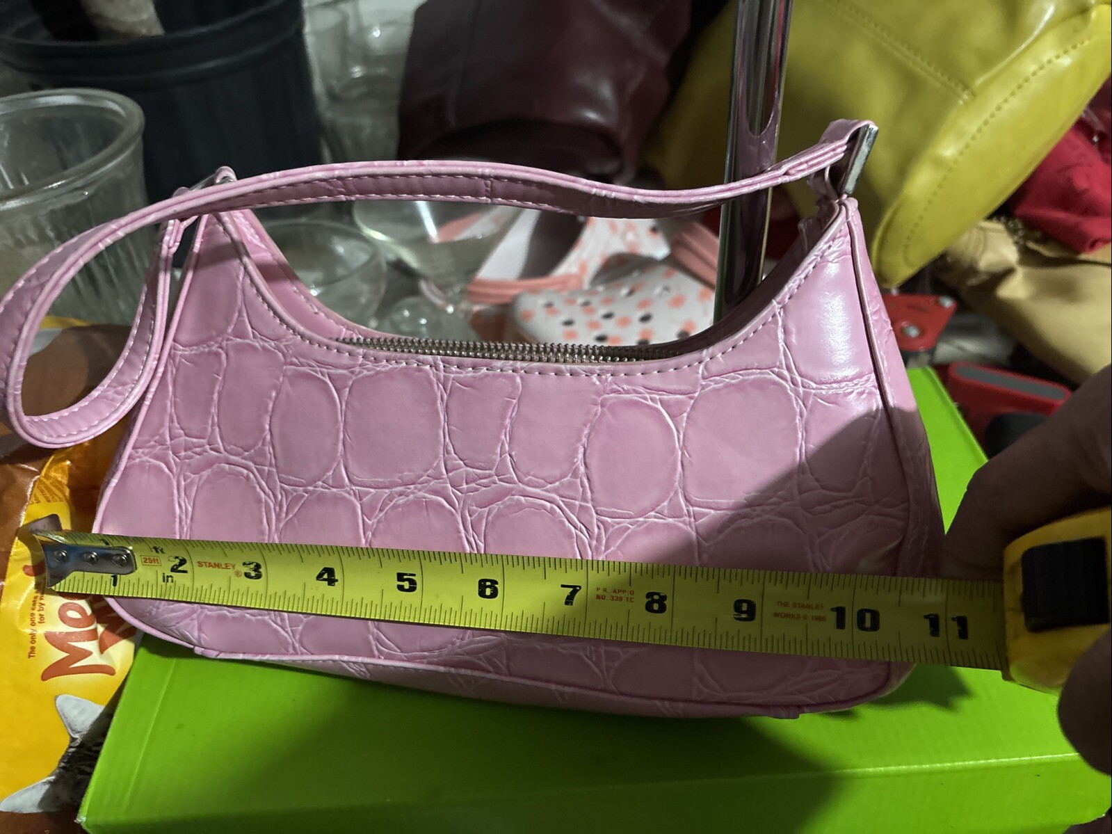 Urban Outfitter Pink “snakeskin”pattern Polyurethane Not Leather
