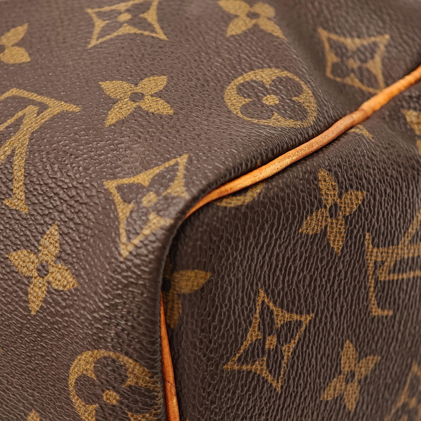 LOUIS VUITTON Speedy 25 Monogram Handbag Mini Boston M41109 Brown 0122