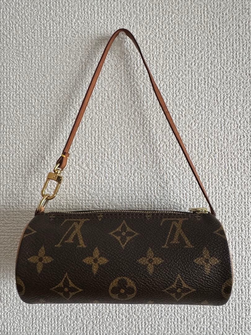 LOUIS VUITTON Monogram Papillon Mini Accessory Pouch Handbag LV Auth From Japan