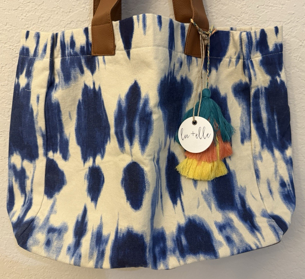 Lu + Elle Women’s Purse Indigo Tie Dye Laguna Tote Bag