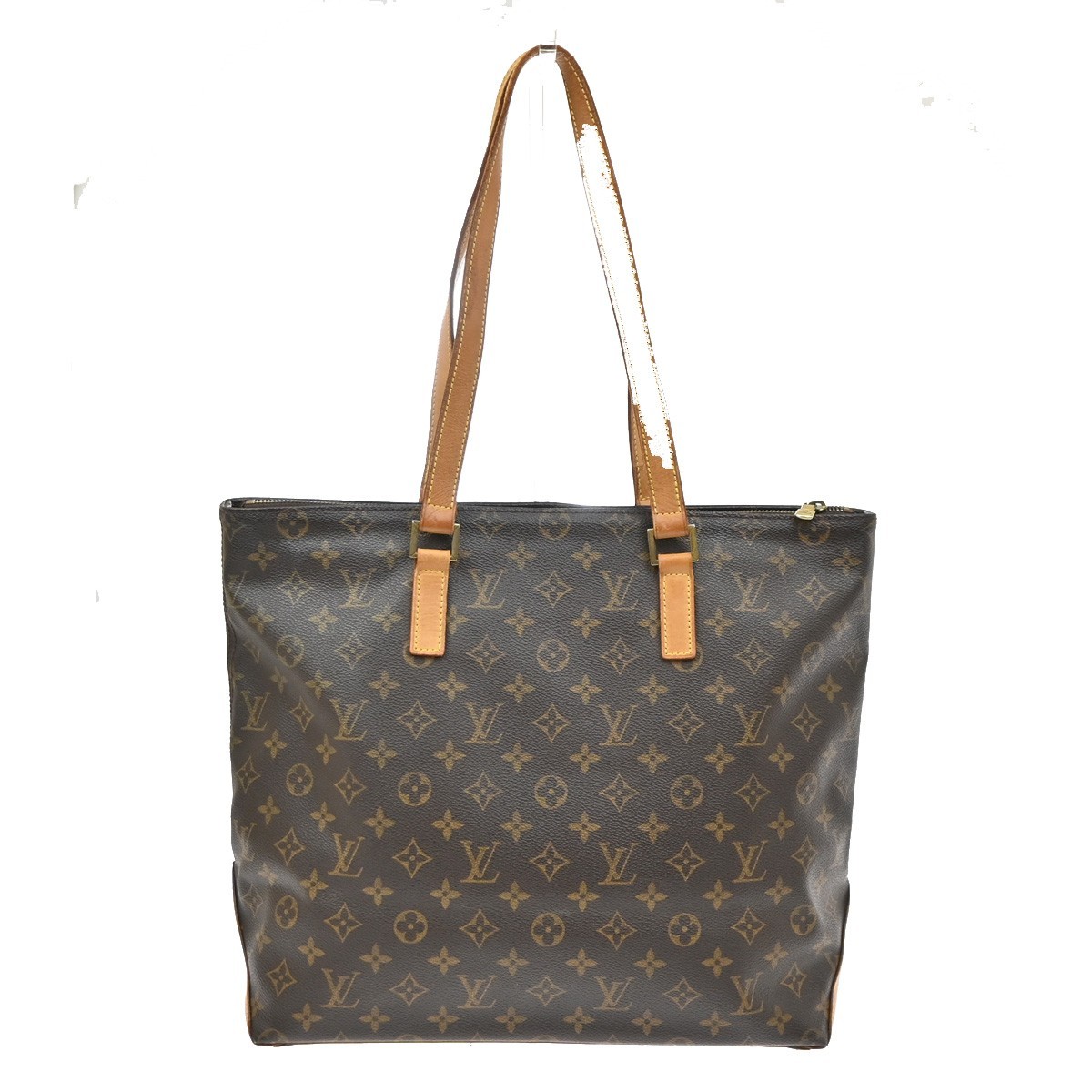 LOUIS VUITTON Cabas Mezzo Shoulder Bag Monogram Leather Brown M51151 70SA174