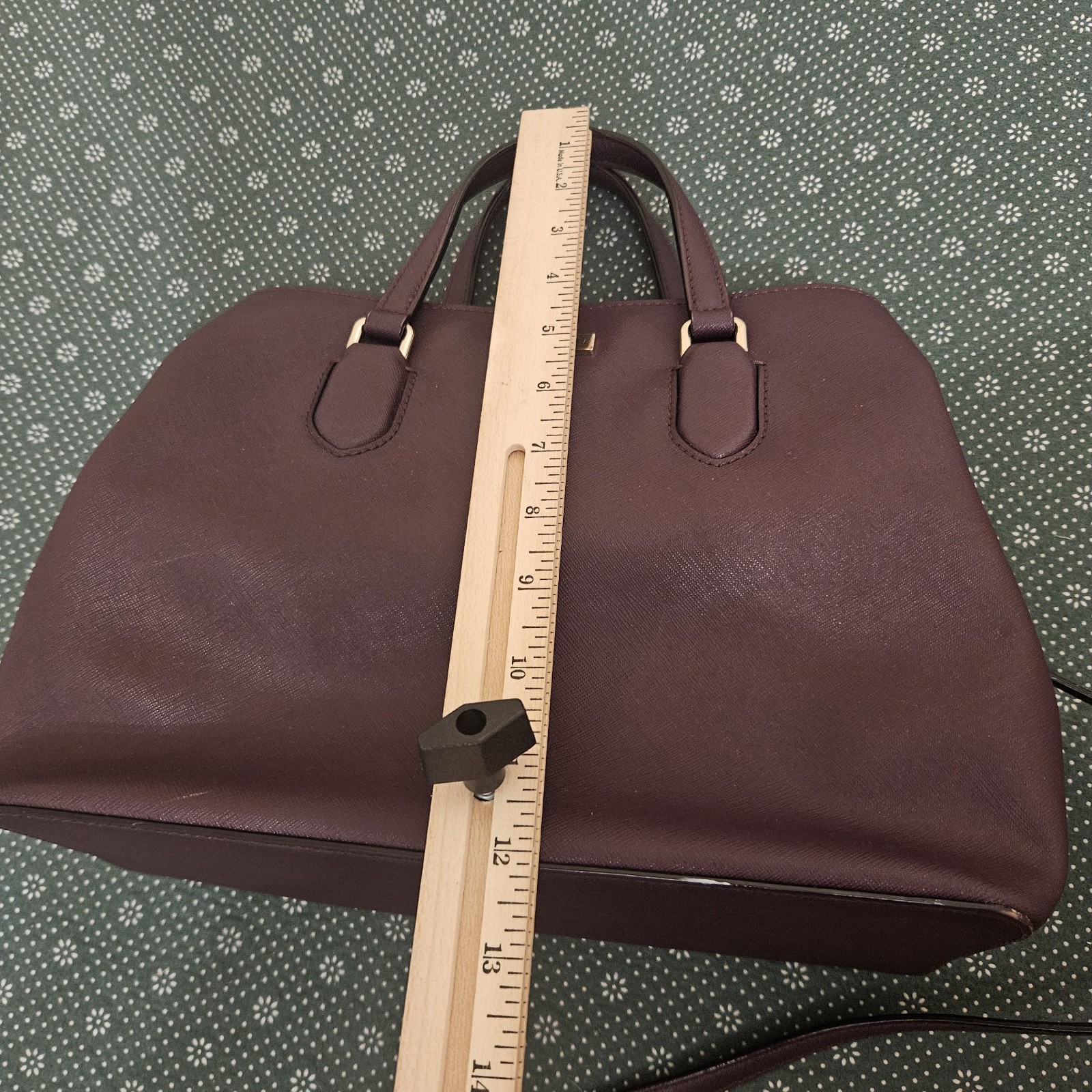 KATE SPADE Laurel Way Evangelie MOHAGANY Convertible Satchel Tote SEE VIDEO