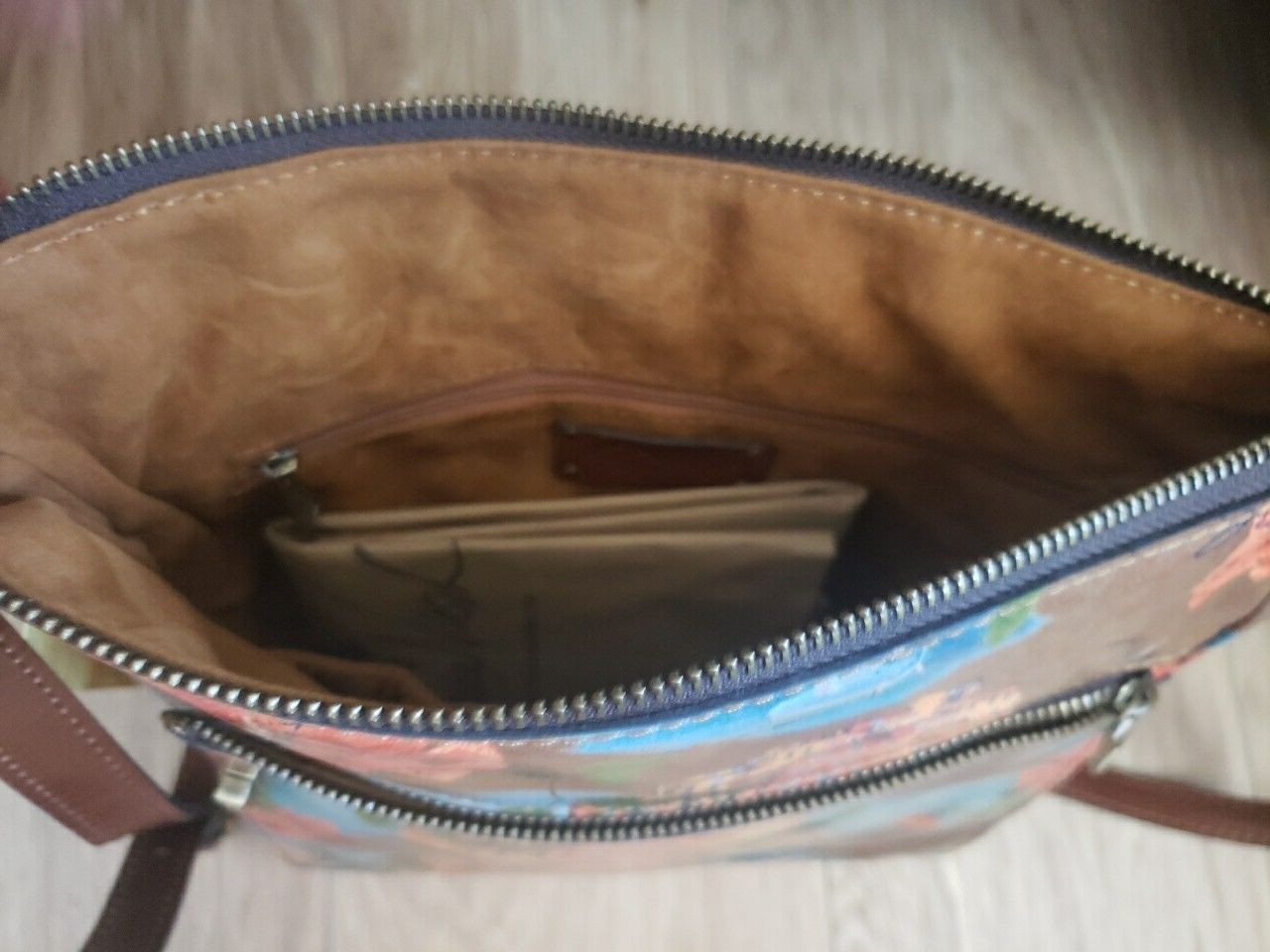 Patricia Nash Amerie Leather Crossbody Bag French Riviera NWT Dust Bag