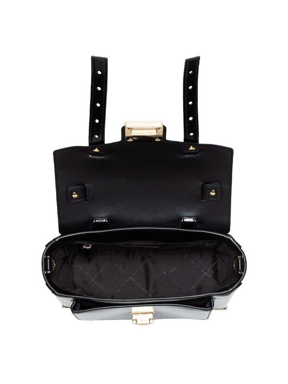 MICHAEL Michael Kors Manhattan MediumPatent Leather School Satchel Black
