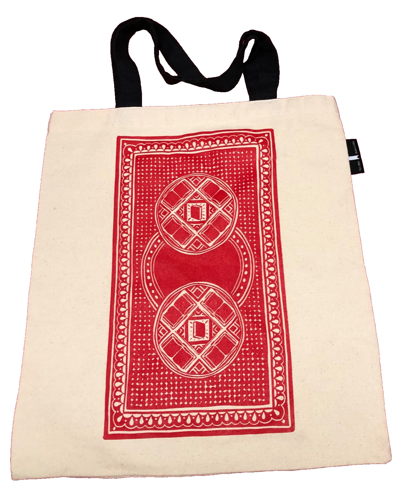 Out of Print Queen of Books Canvas Tote Bag Book Art Tote Exlnt Cond