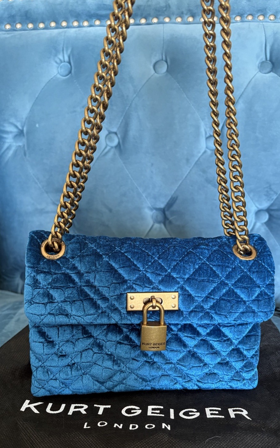 Kurt Geiger Women’s Mini Brixton Shoulder Bag Velvet