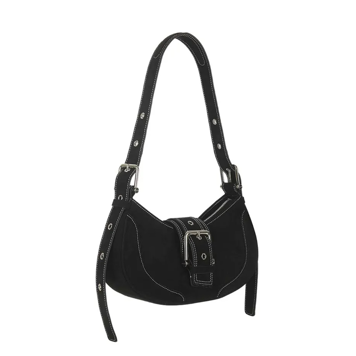 OSOI OSOI_HOBO BROCLE BAG [DENIM BLACK] / OSOI Shoulder Bag