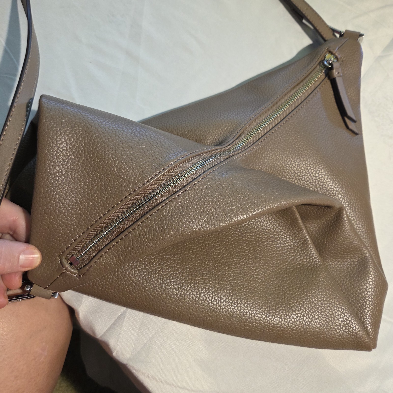 Calvin Klein Geo Rocky Road Hobo Bag, Taupe
