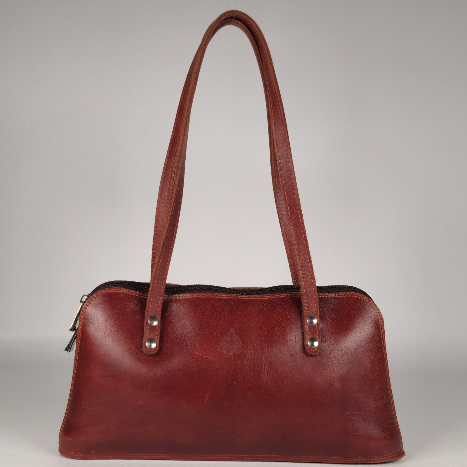 5.5″X11″ Women Looking Genuine Brown Leather Tote Shoulder Bag Handmade Purse